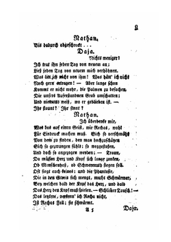 Nathan Der Weise. Ein Dramatisches Gedicht in Fünf Aufzügen | G.E. Lessing