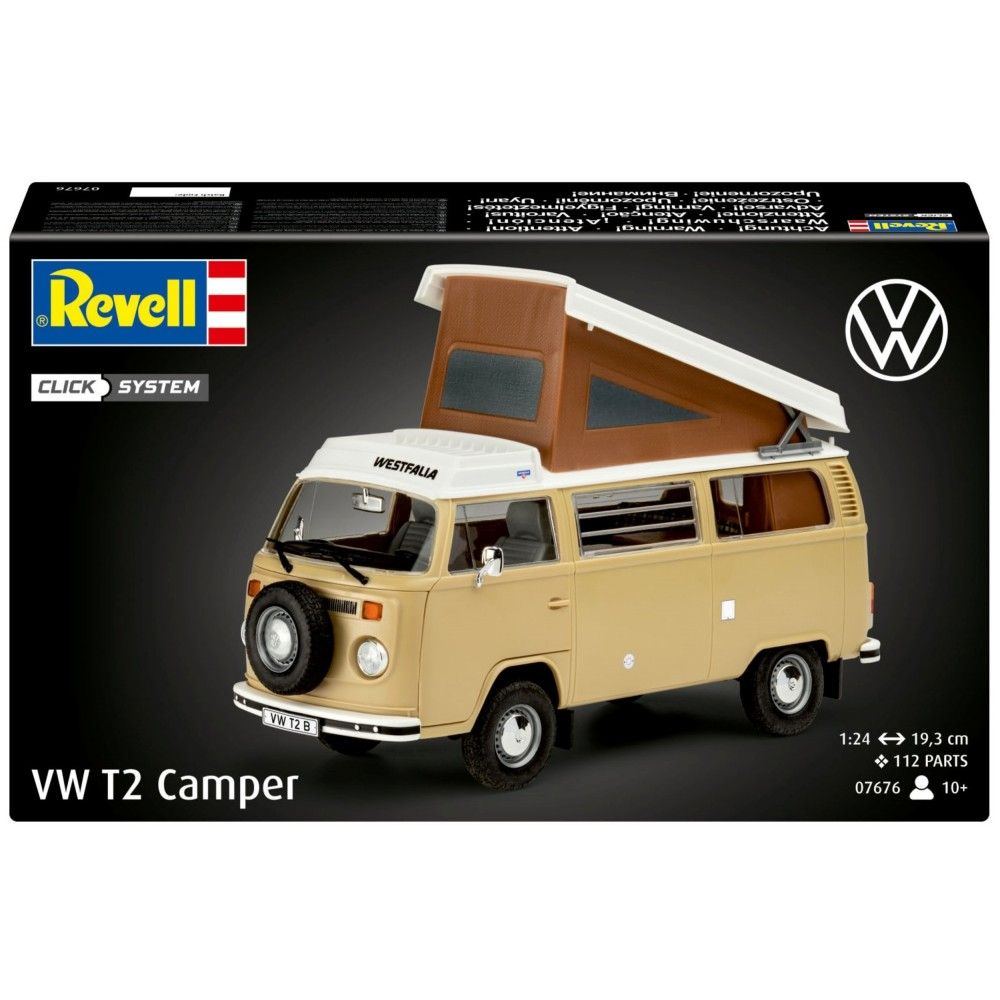 Revell Click System - VW T2 CAMPER 1:24 Модель для сборки 07676