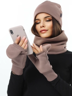 Рукавички-трансформеры из футера с начесом