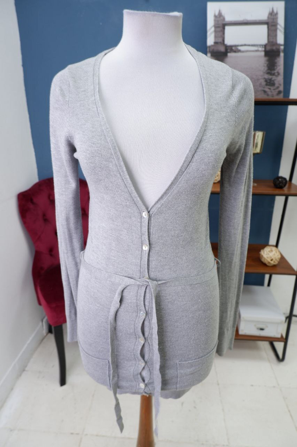 Кардиган Stradivarius с поясом 46 размер