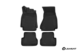 Коврики 3D в салон AUDI A6, 2012-, седан/без перч. ящика, 4 шт. (полиуретан) Element.ELEMENT3D0423210K