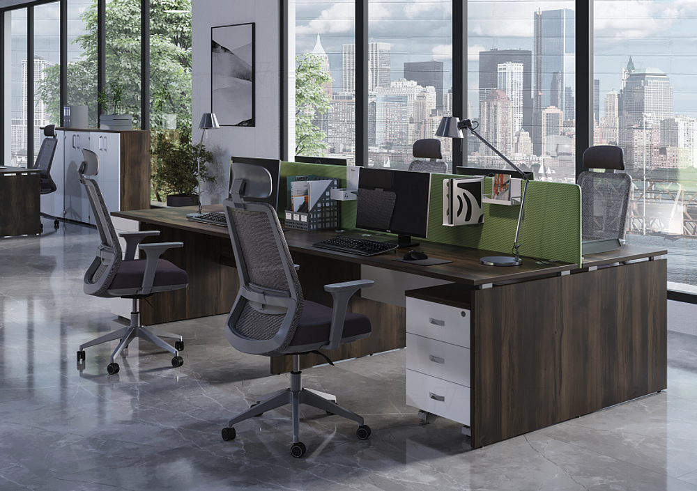 Рабочая станция ЛДСП 6 мест 1475 Onix