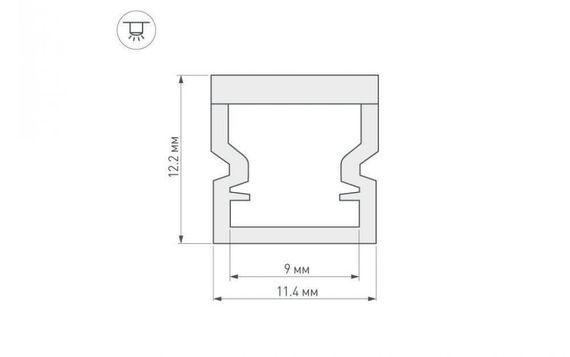 Профиль Arlight WPH-LINE-1212-2000 OPAL 023302