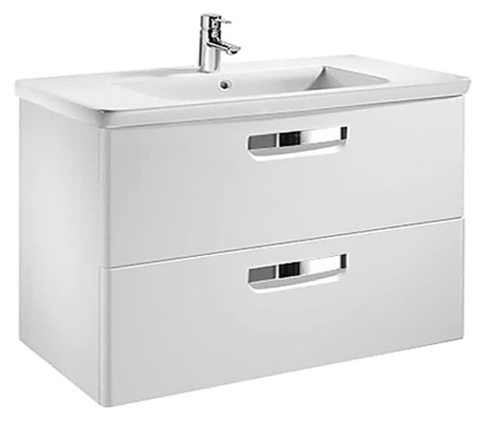 Тумба под раковину Roca Gap 80 подвесная, ящики с доводчиками, белый (Z.RU93.0.273.2)