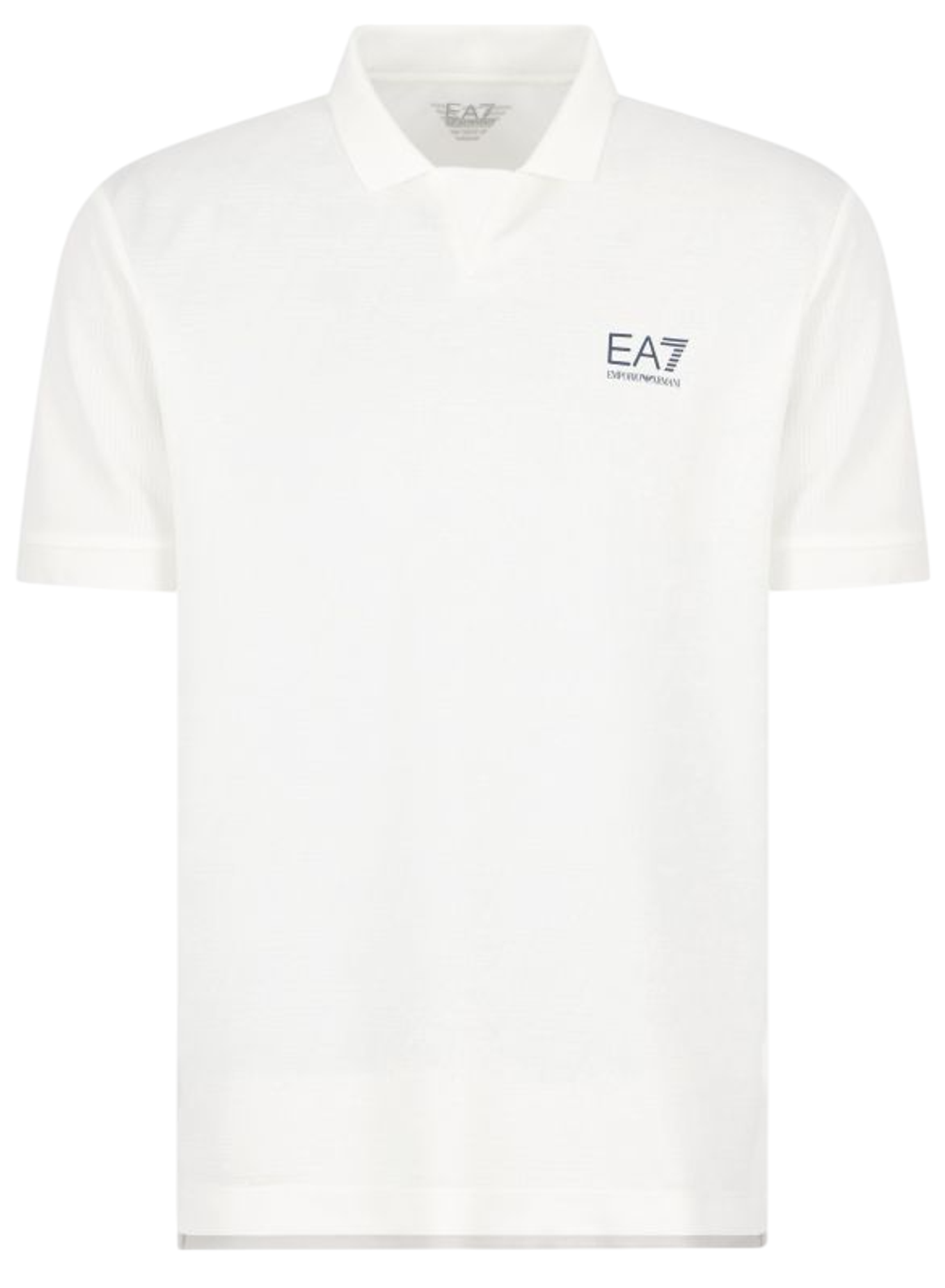 Мужское теннисное поло EA7 Man Jersey - белый