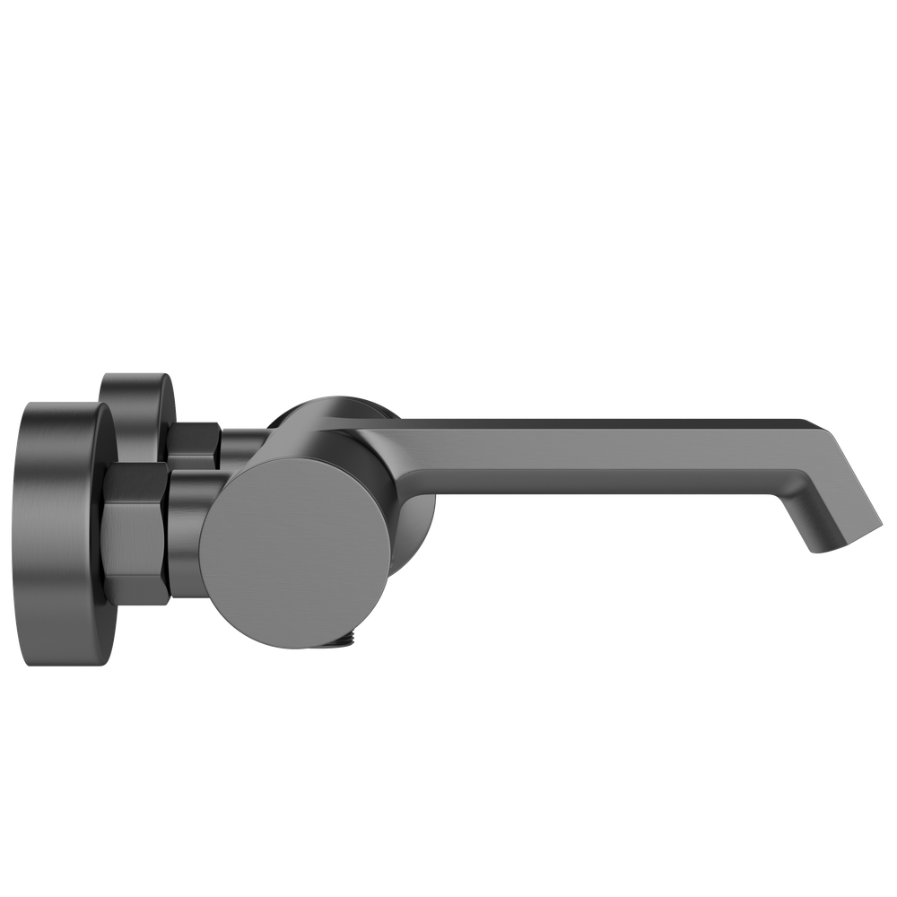 Смеситель для ванны с душем STWORKI Лерум S04100GB вороненая сталь