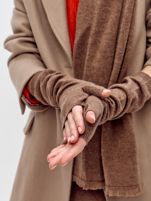 Митенки из кашемира