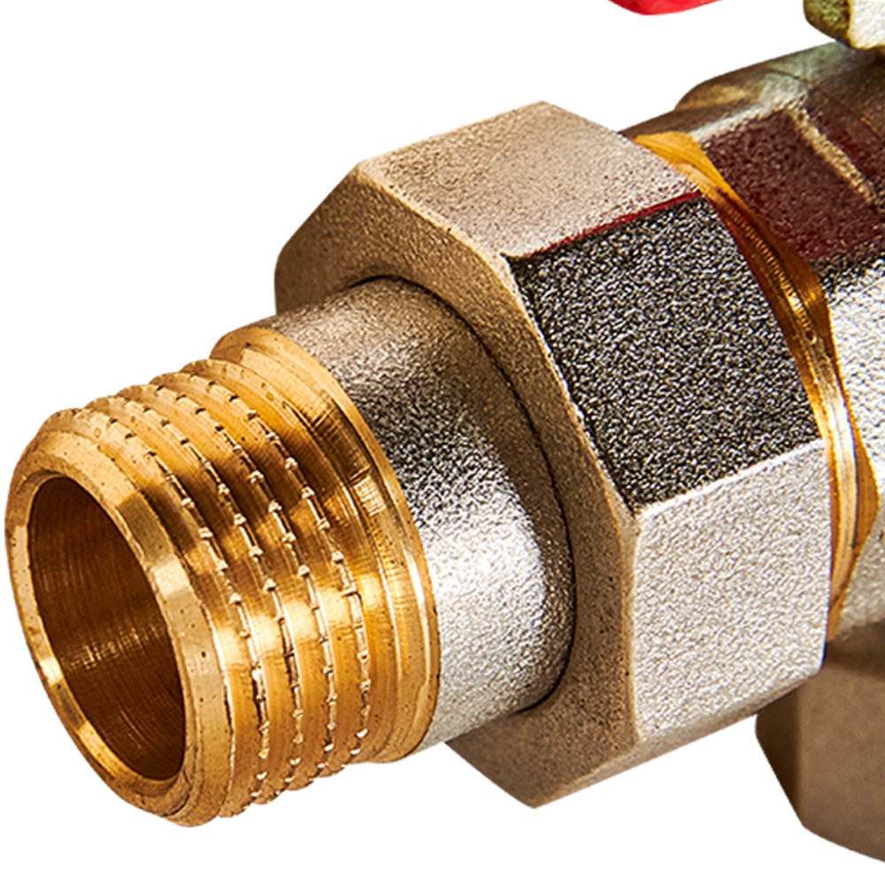 Кран шаровой угловой ROMMER - 1/2" (ВР/НР, ручка-бабочка)