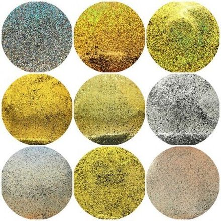 Набор Блёстки Глиттеры Флейки №3 - ЗОЛОТО - СЕРЕБРО - 0.2 мм.