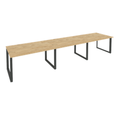 Onix Стол переговорный O.MO-PRG-3.3 Тиквуд Светлый/Металл Антрацит 4140*980*750