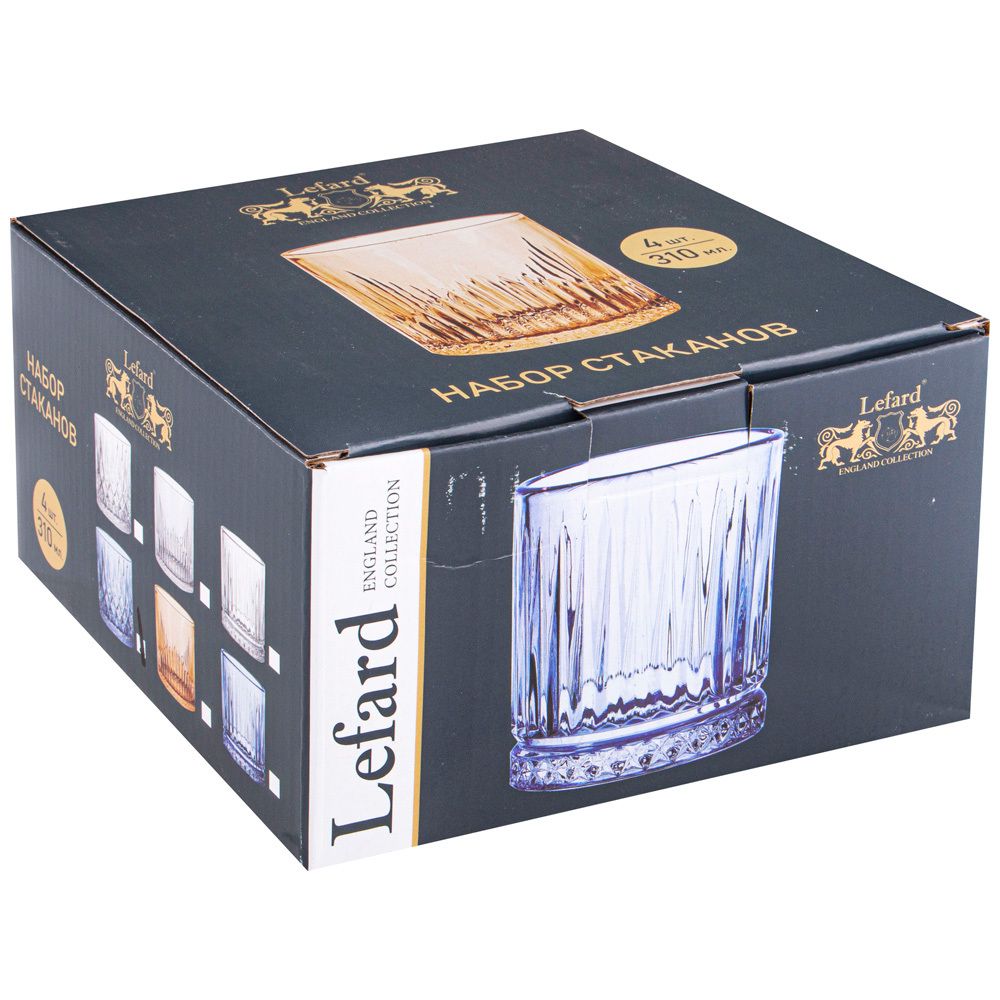 НАБОР СТАКАНОВ ИЗ 4 ШТ "CRUS" 310МЛ