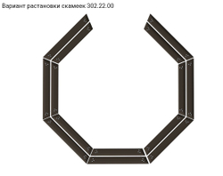 Скамья Romana 302.22.00