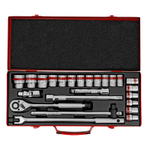 Набор торцевых головок с трещоткой 1/2", 24 предмета Matrix