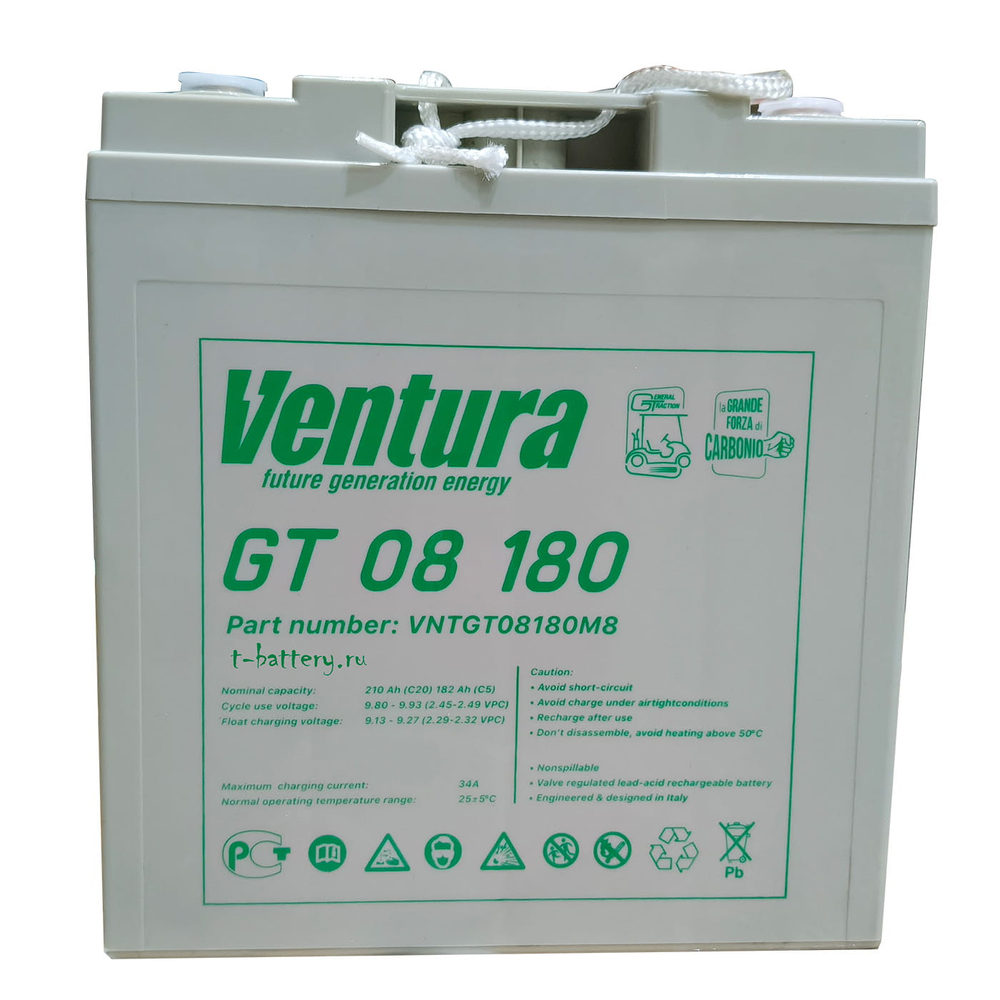 Тяговая аккумуляторная батарея Ventura GT 08 180 М8