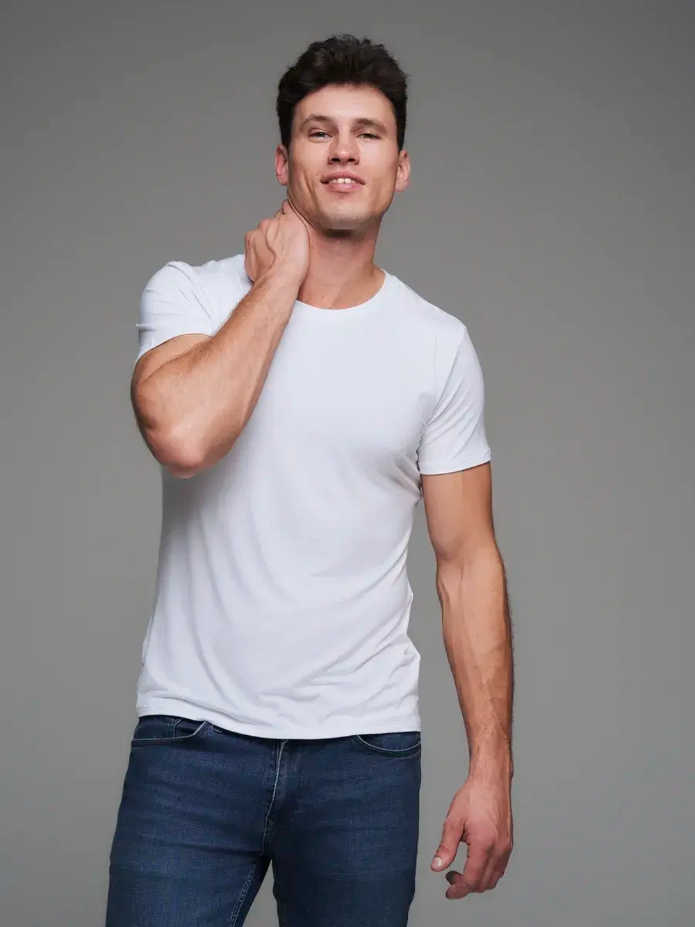 Футболка спортивная однотонная