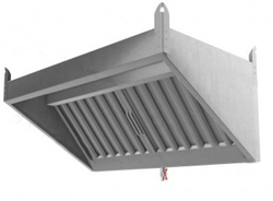 Зонт нержавеющий пристенный ЗВН 02 ,1900х1000х400