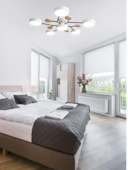 Люстра потолочная светодиодная на кухню,72 Вт,рис. реакционер,регулируемая цветовая температура