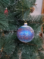 Шар стеклянный "Спас на крови",  ручная роспись