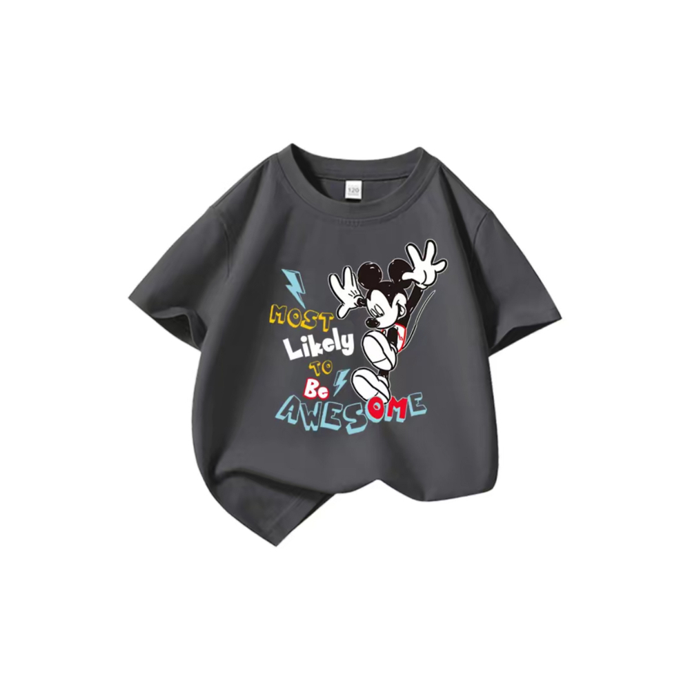 Футболка детская Mickey Awesom, сер.