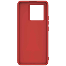 Усиленный защитный чехол красного цвета от Nillkin для смартфона Xiaomi 13T, 13T Pro и Redmi K60 Ultra, серия Super Frosted Shield Pro