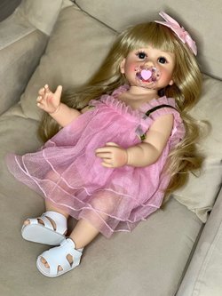 Кукла Реборн виниловая 55см в пакете (FA-012)