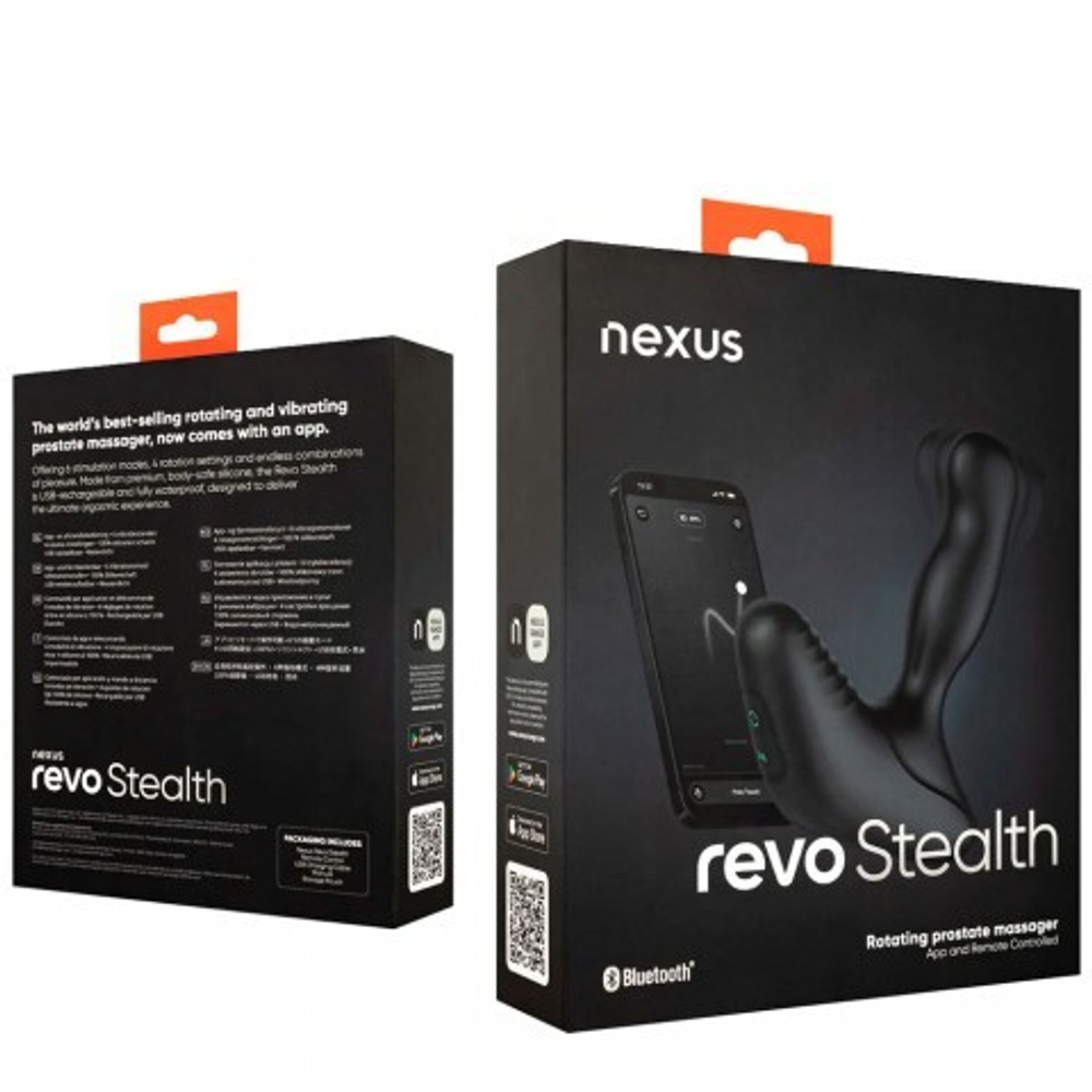 Вибромассажер простаты Nexus Revo Stealth App с вращающейся головкой