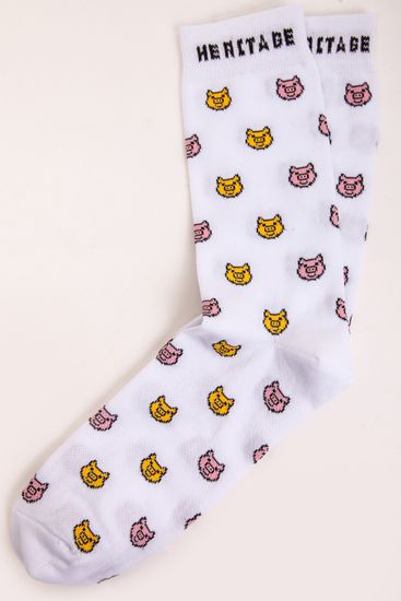Носки ЗАПОРОЖЕЦ Свинки (женские) (Белый (Белый)