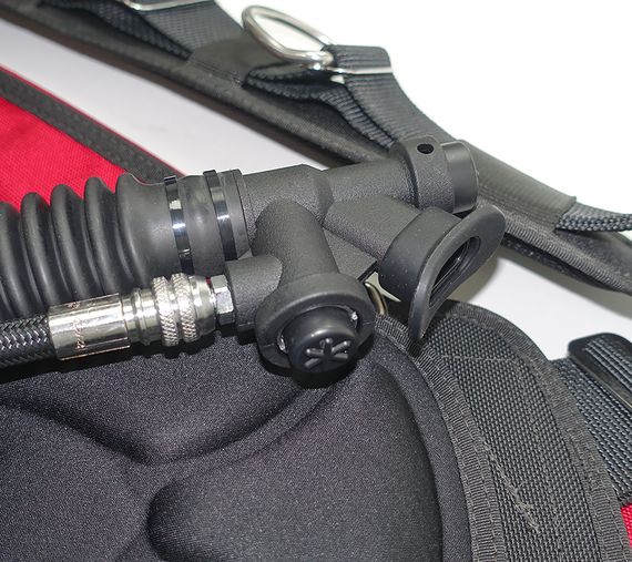 Подвесная система Sopras Sub с крылом для конфигурации Sidemount Rec красный