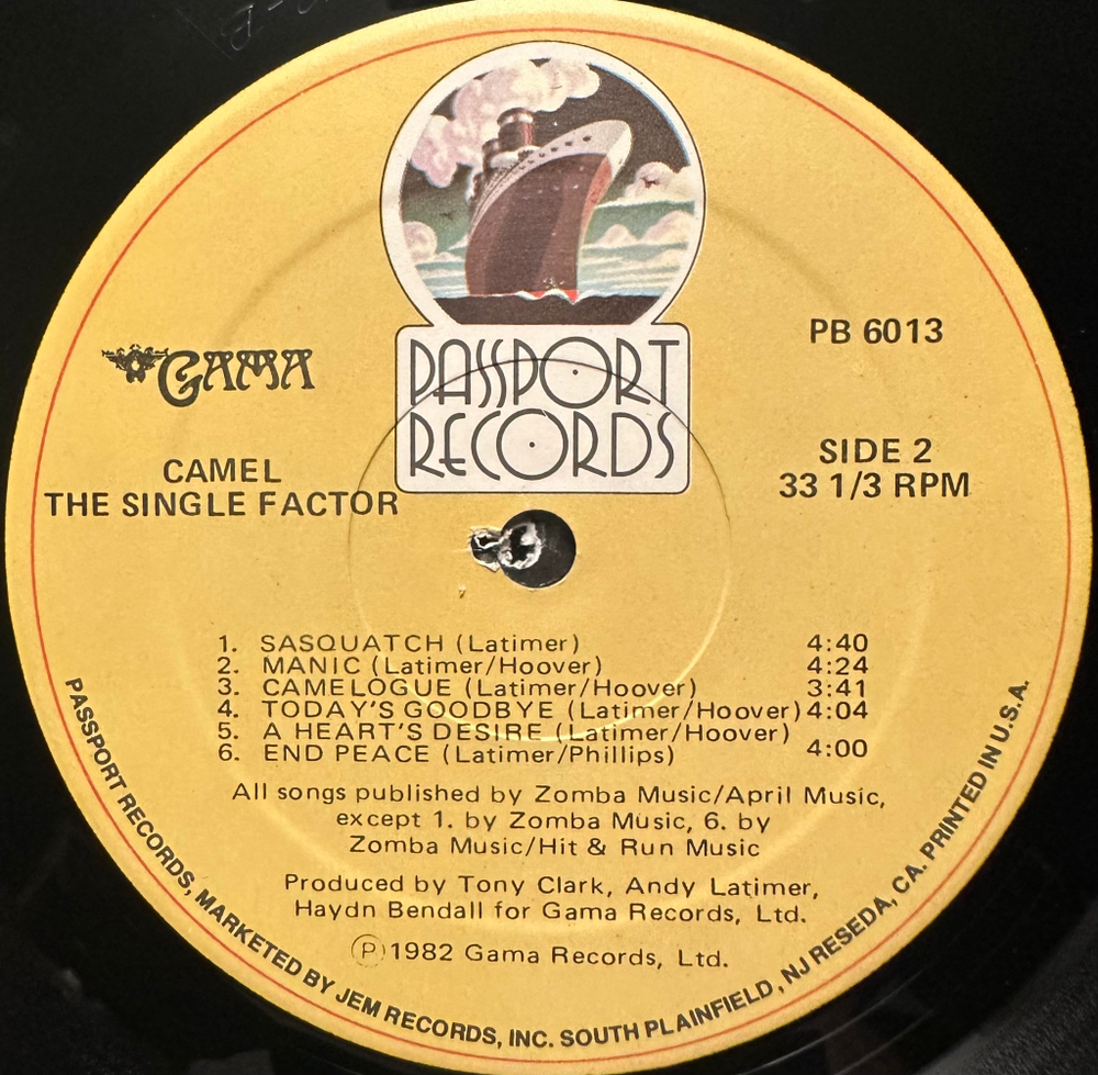 Camel - The Single Factor (США 1982г.)