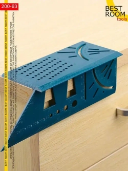 Строительная линейка угловая 3D / Линейка угольник столярная