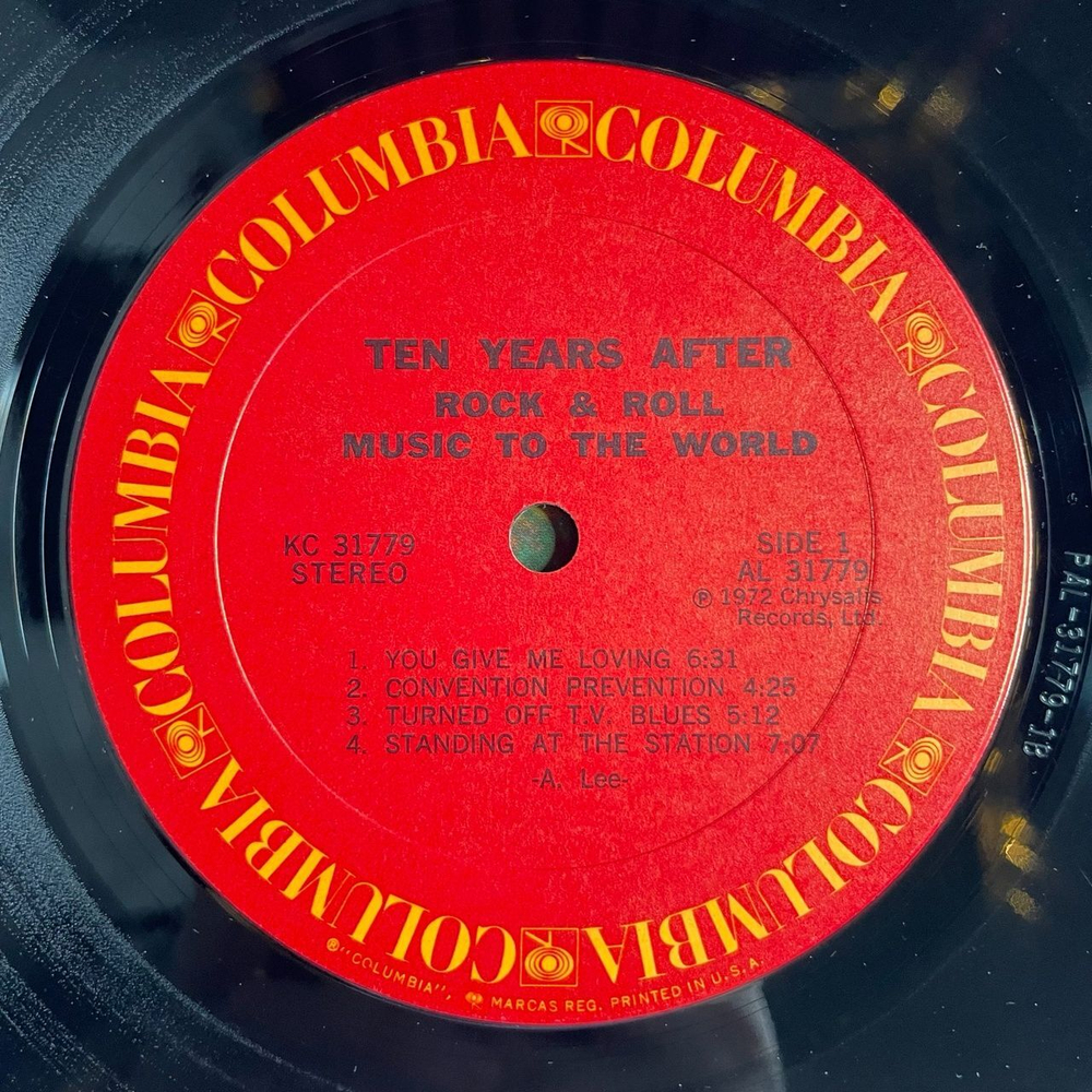 Винтажная виниловая пластинка LP Ten Years After Rock Roll Music To The World (USA 1972)