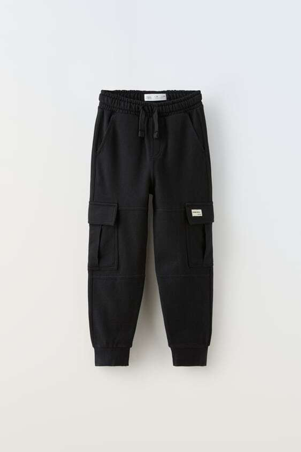 ZARA БРЮКИ С КАРМАНАМИ, ЧЕРНЫЙ