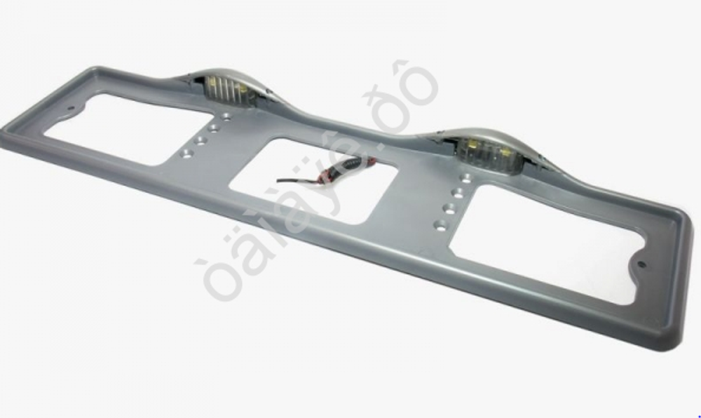 Рамка под номер с подсветкой Верхней  серая АВ-001/а001сер