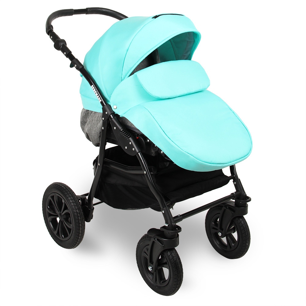 Коляска SERENADE 20 2в1 (Smile Line) (Se 27 (св.серый+мятный))