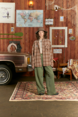 Рубашка Called a Garment Human Flannel Shirt "Brown"