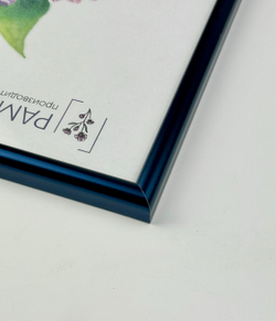 Фоторамка 21х30 см, синяя, без фактуры, арт. 2130.135152