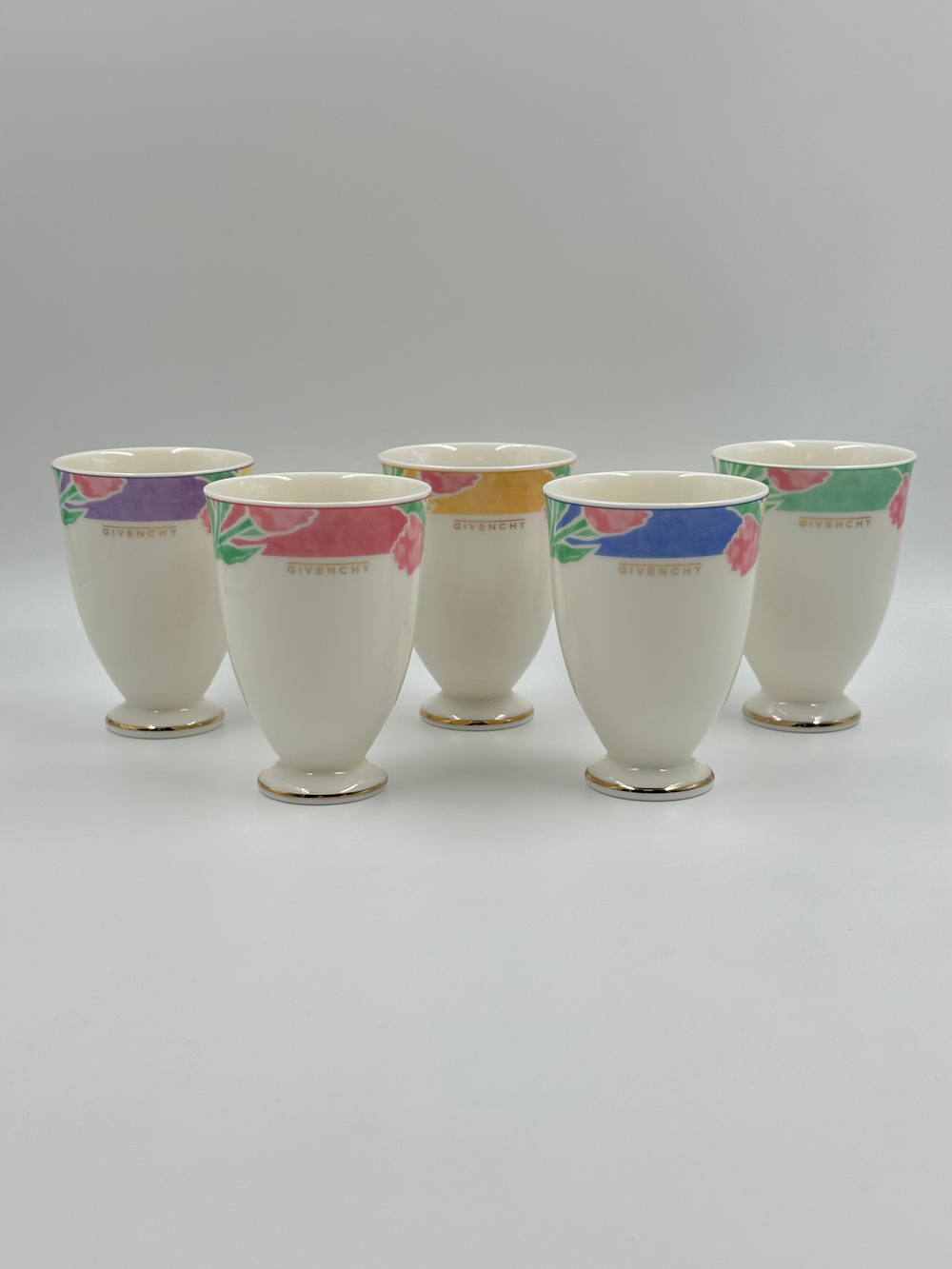 Стакан с жёлтой каймой Givenchy by Yamaka