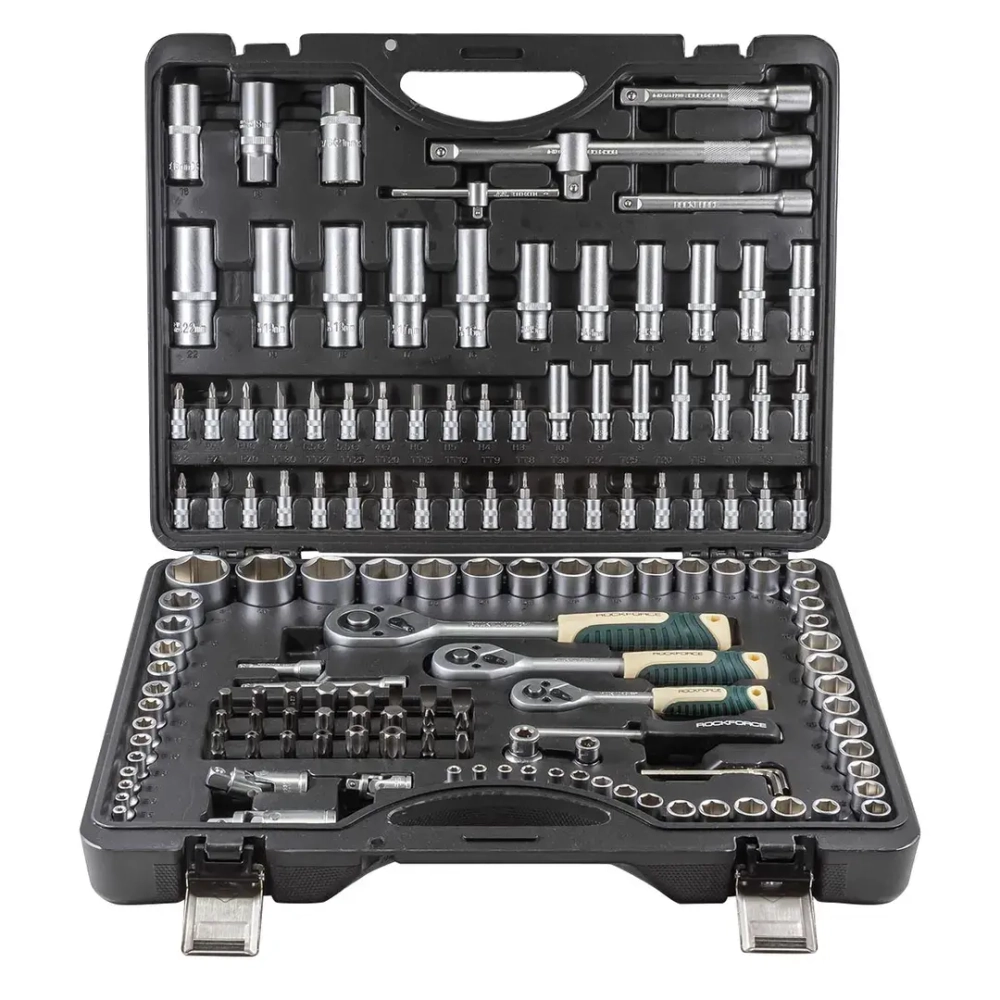 Набор инструментов 150пр. 1/4''&amp;3/8''&amp;1/2''(6-гран.)(4-32мм) RockForce##Rock FORCE RF-41501-5