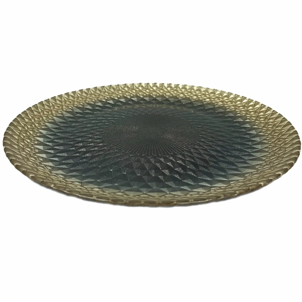 Тарелка 28см «Барокко блэк»