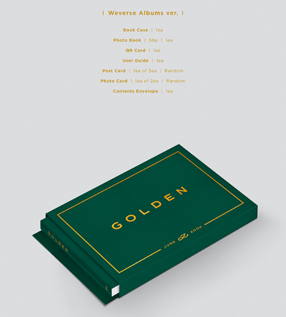 Альбом JUNGKOOK (Чонгук BTS) - GOLDEN (weverse ver.)