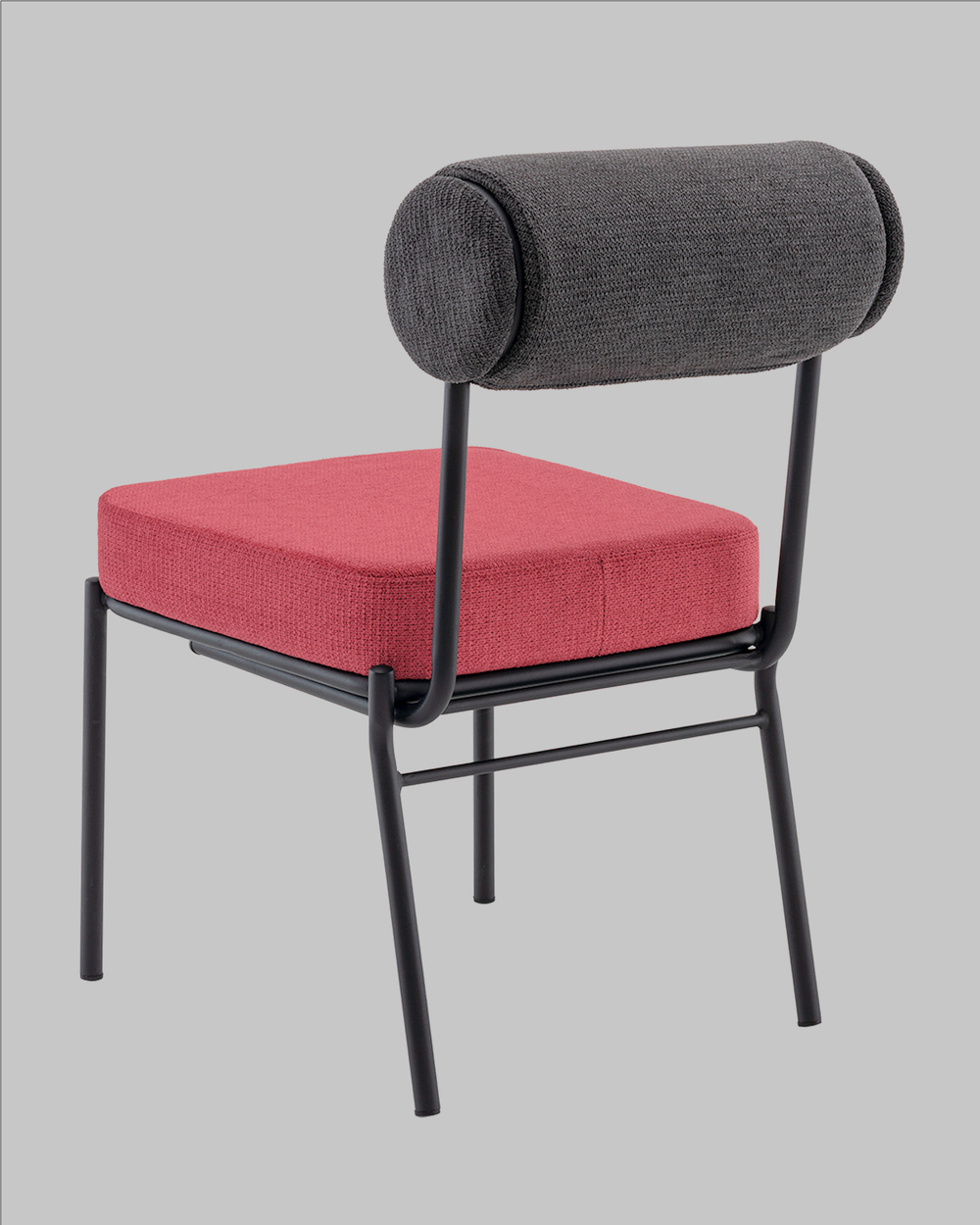 Стул обеденный Ponpoun тёмно-серый бордо