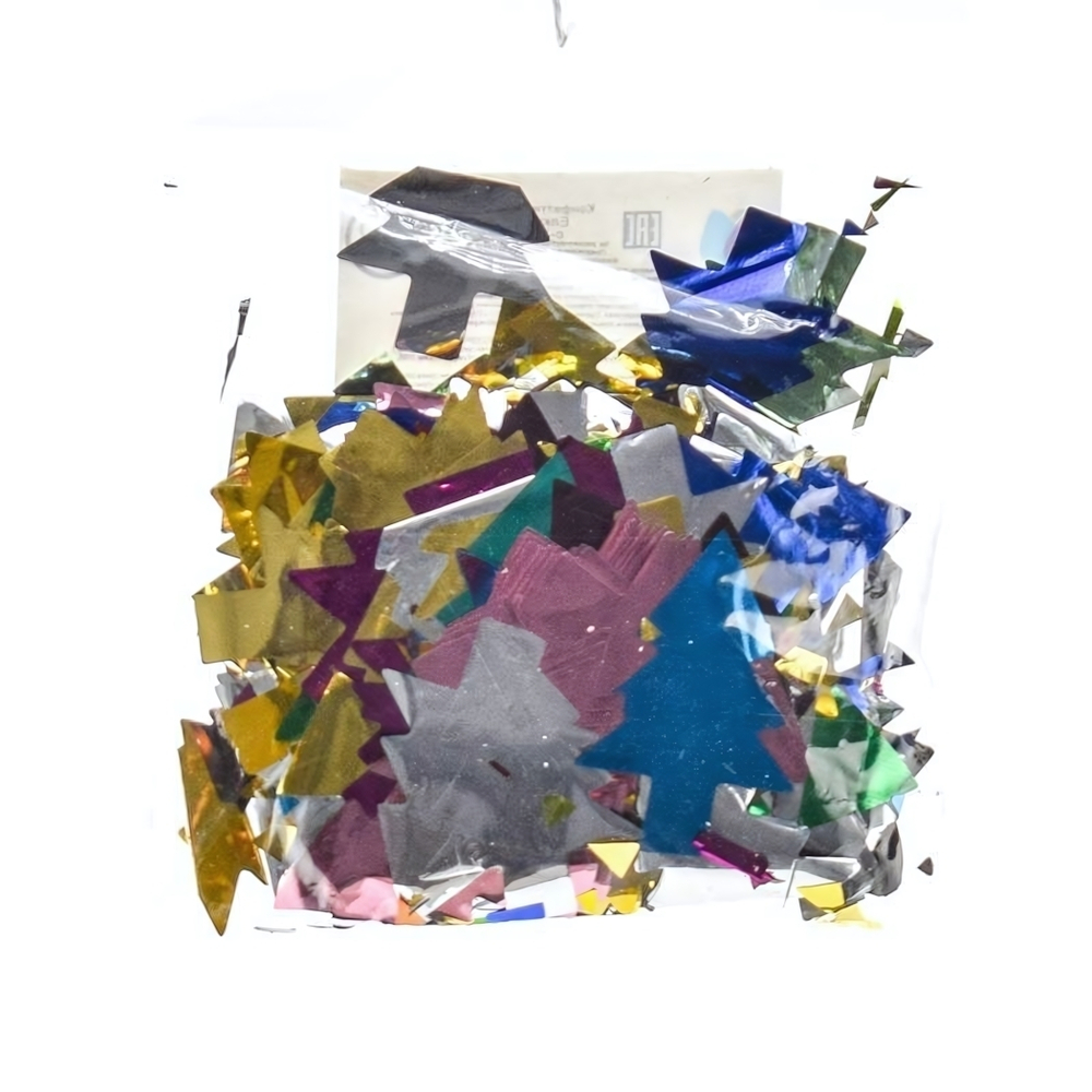 Конфетти лавсан 15гр Елка цветная