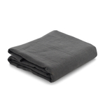 Простыня на резинке изо льна темно-серого цвета essential, 160х200х28 см