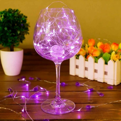 Гирлянда электрическая "Нитка" 100 ламп LED, 10м, цвет сиреневый, LQ-01-8