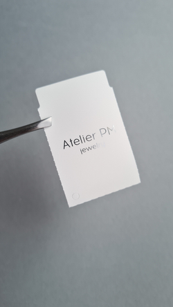 Бирка-книжка 103*33 (1000 шт в рул). Печать серебряным