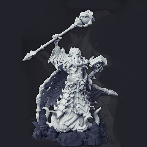 Иллитид mind flayer Illithid Свежеватель разума монстр миниатюра для dnd, днд, pathfinder, фентези, Настольная игра, НРИ, Варгейм, РПГ