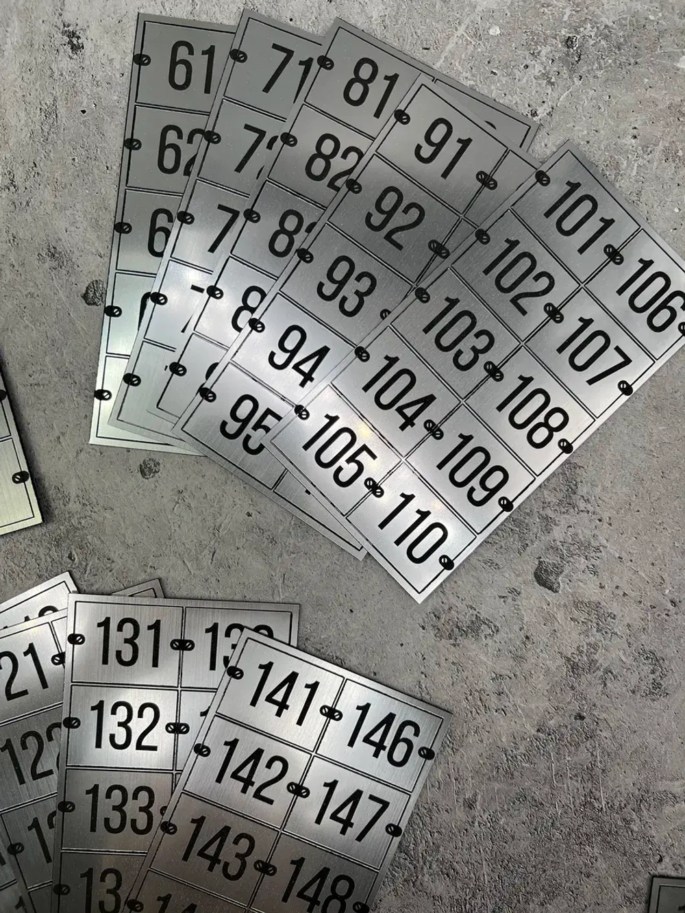 Нумерация на шкафчики, набор