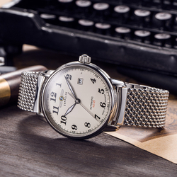 ZEPPELIN Piaget Collection Automatic Mechanical Movement Men"s Watches Watch 40 White Dial