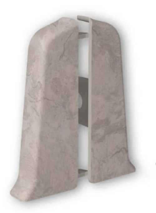 Торцевые (пара) для плинтуса 55мм "Деконика", 549 Лофт светло-бежевый