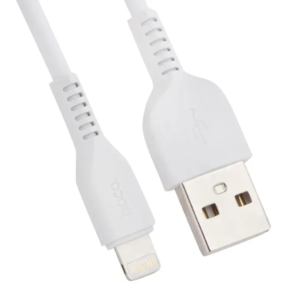 Кабель Hoco (X20) Flash Lightning Charging  100 см белый